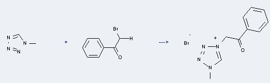 1H-Tetrazole, 1-methyl can be used to produce 1-methyl-4-phenacyltetrazonium bromide at the temperature of 80 °C.